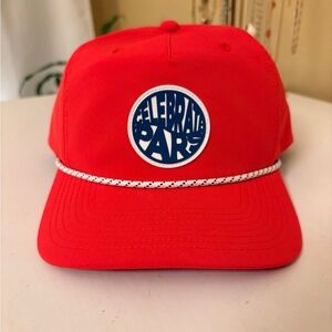 Swannies Golf Red Celebrate Pars Cap NWOT